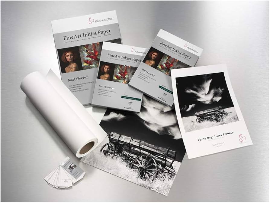 PAPEL FOTOGRÁFICO HAHNEMÜHLE PHOTO RAG ULTRASMOOTH 305g 10cm x 15 cm 30H