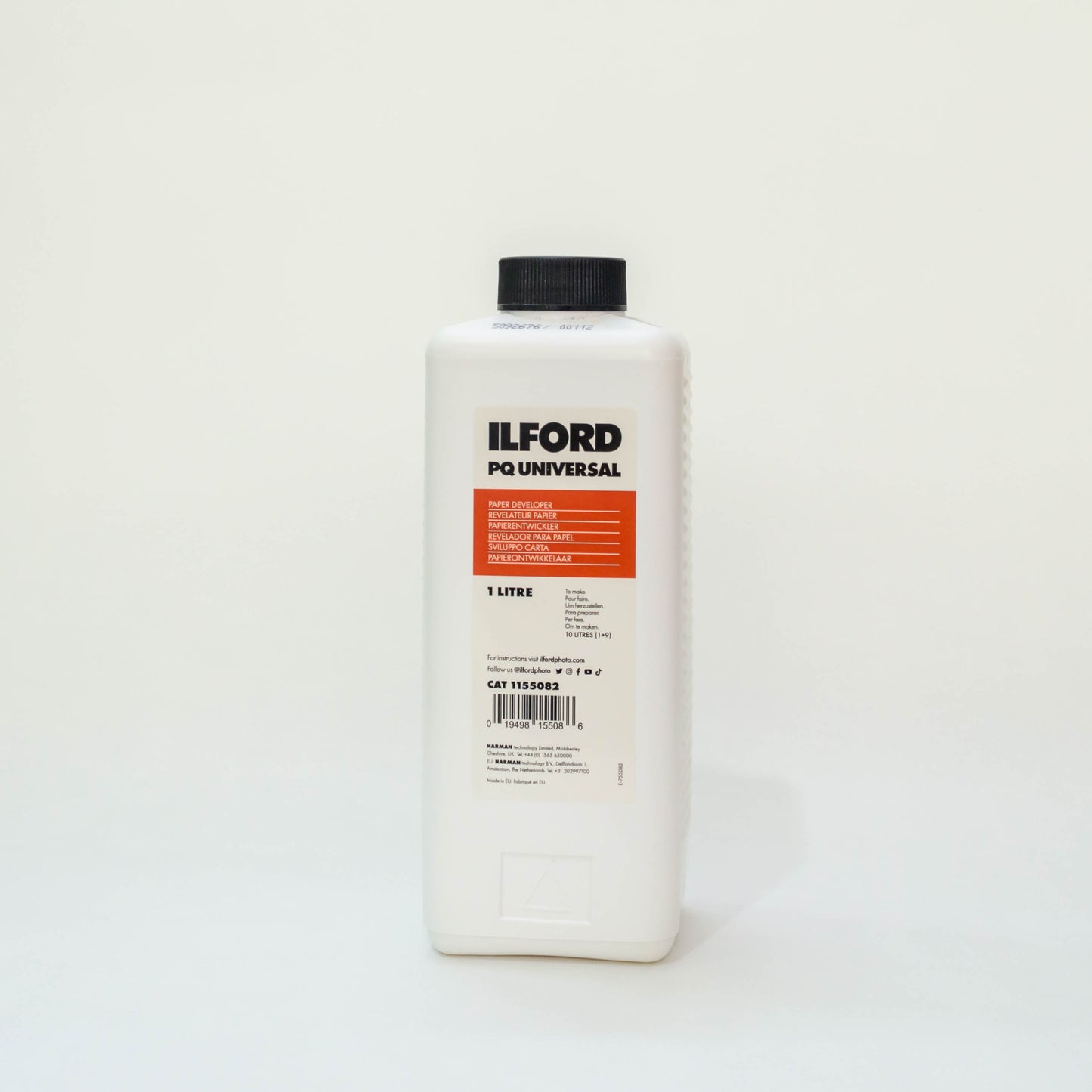 REVELADOR FOTOGRAFÍA LÍQUIDO CONCENTRADO PARA PAPEL B&N ILFORD PQU 1L