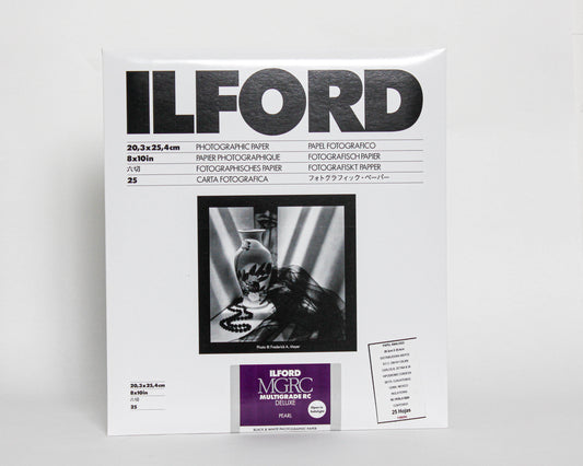 Papel fotográfico ILFORD MGRC de Luxe Perla 8" x 10' 25H