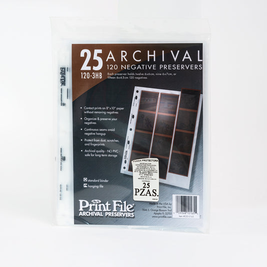 MICA PARA PELÍCULA 120mm 120-3HB 25 HOJAS PRINT-FILE