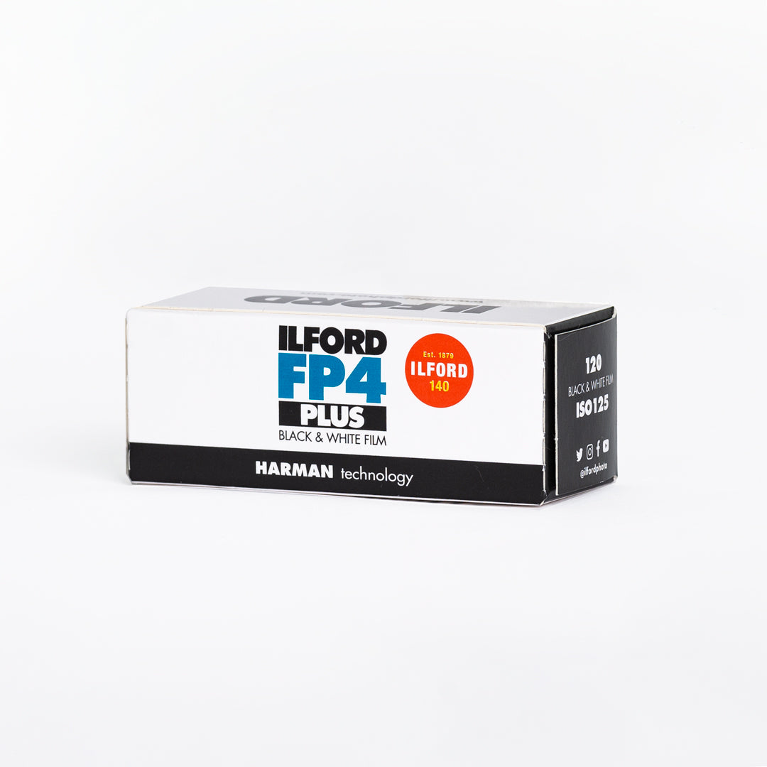 PAQUETE DE 3 PIEZAS DE PELÍCULA FOTOGRÁFICA B&N ILFORD FP-4 ISO 125 120
