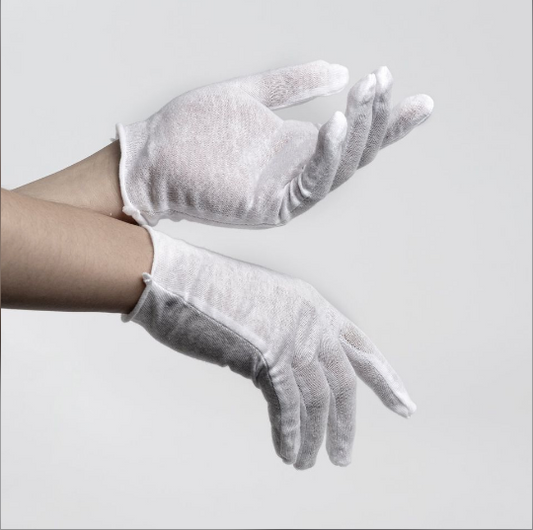 GUANTES DE ALGODÓN BLANCO PARA FOTOGRAFÍA ANÁLOGA