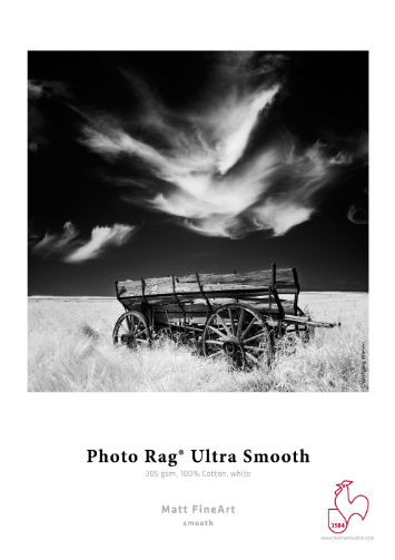 PAPEL FOTOGRÁFICO HAHNEMÜHLE PHOTO RAG ULTRASMOOTH 305g 44"x12m