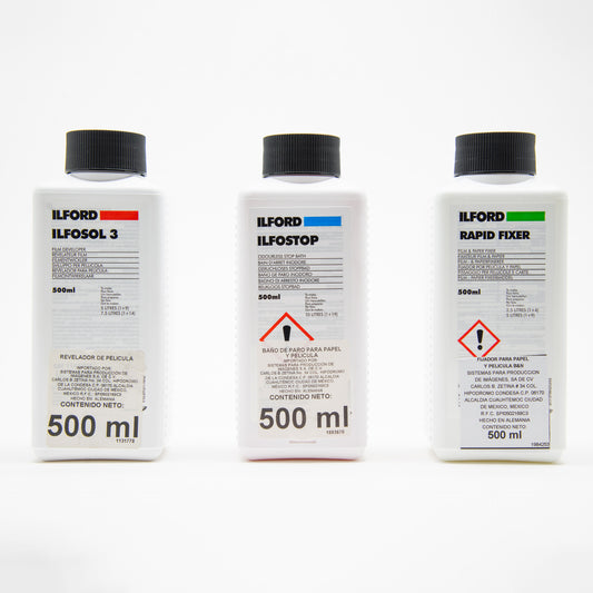 KIT QUÍMICOS PARA REVELADO DE PELÍCULA B&N