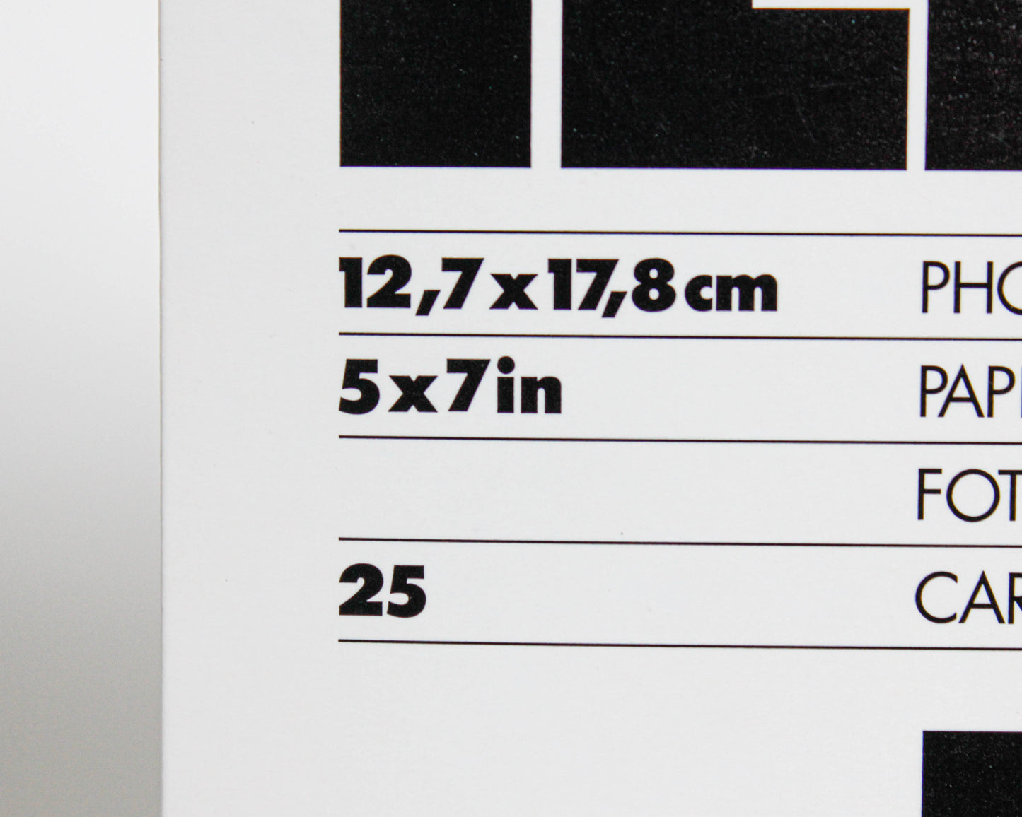 Papel fotográfco ILFORD MGRC de Luxe Perla 5" x 7' 25H