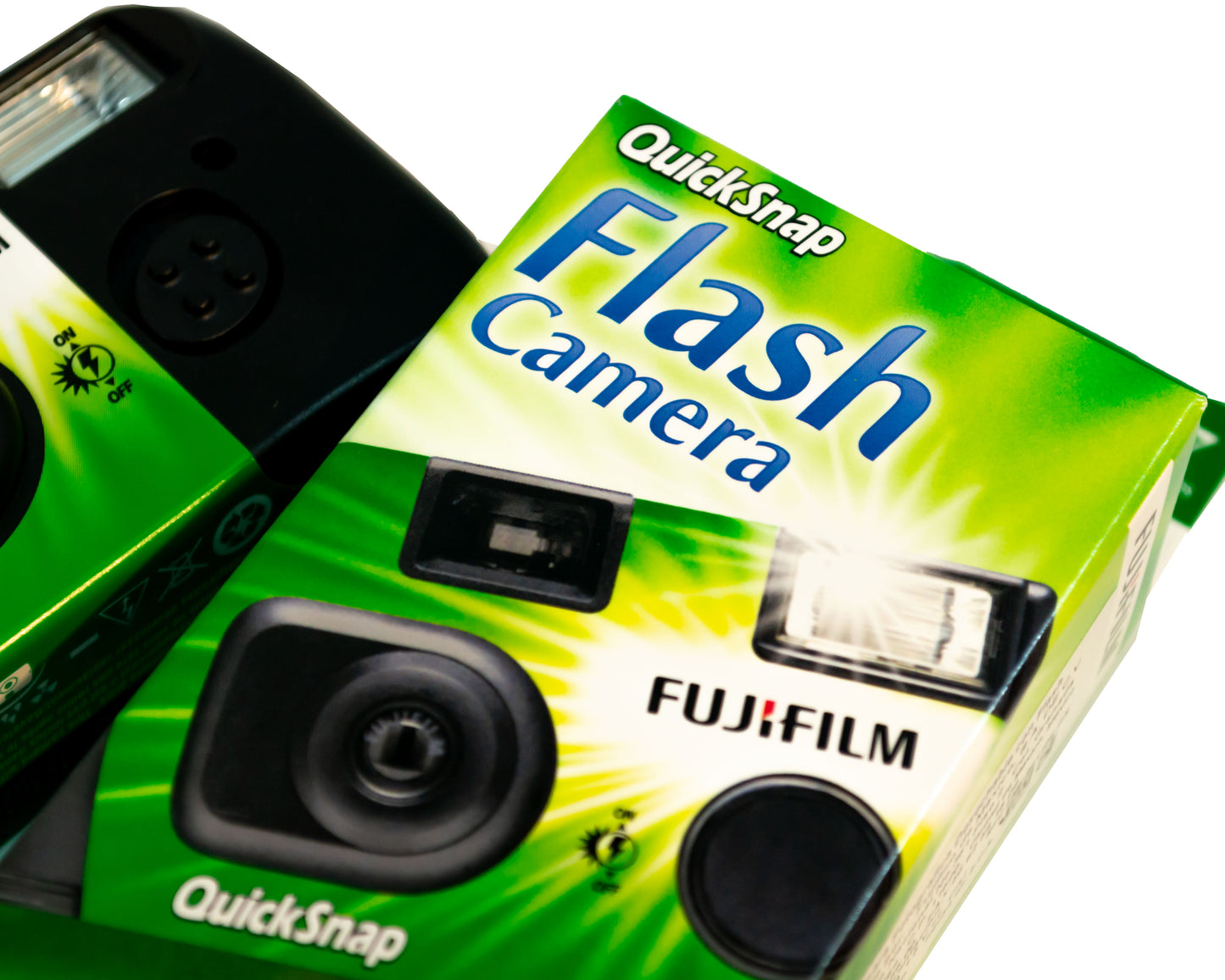 Paquete de Cámaras Quicksnap Fujifilm Super 400 Con Flash Desechable 2 pz