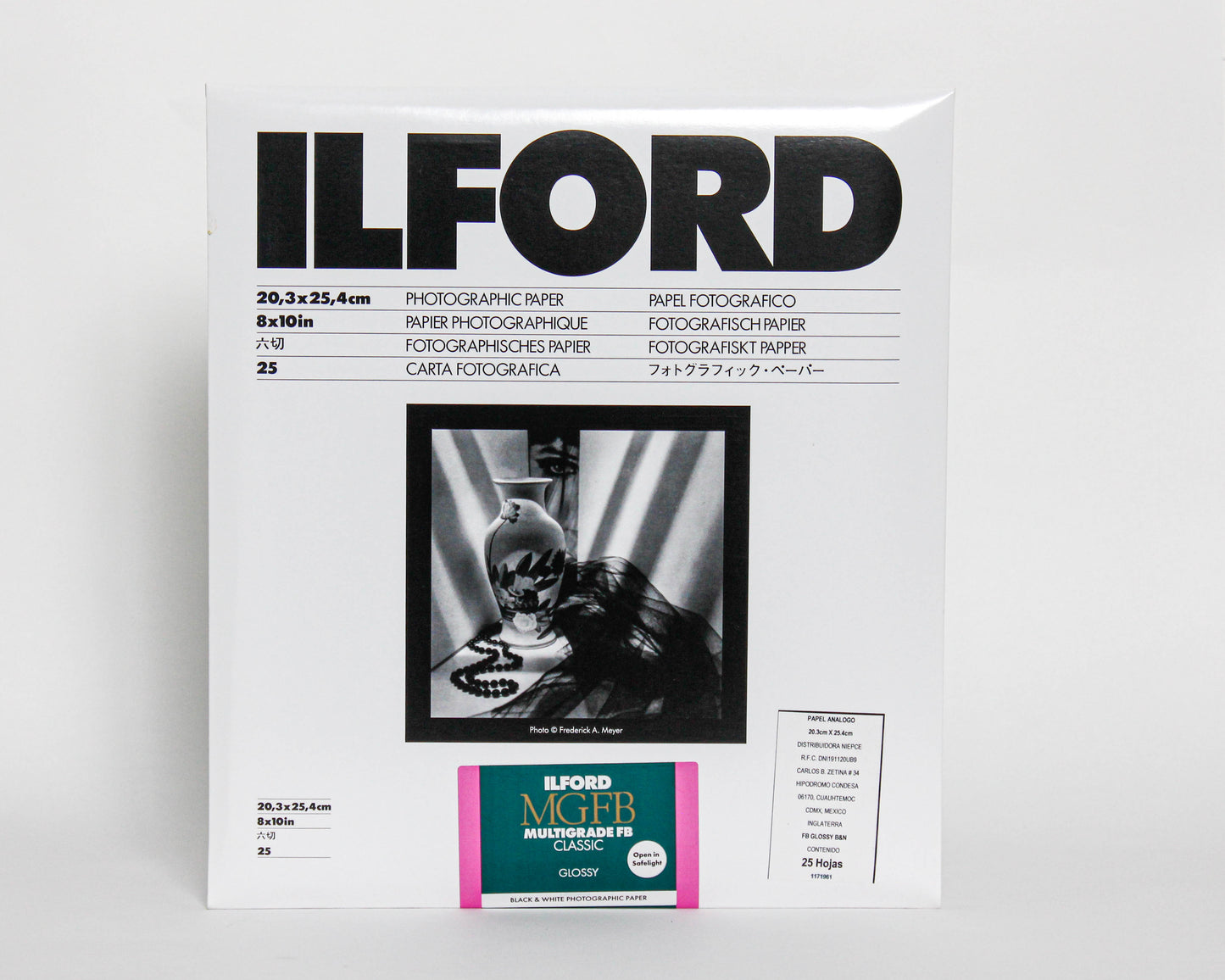 Papel fotográfico ILFORD MGFB Classic Glossy 8"x10 25H