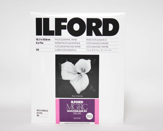Papel fotográfico ILFORD MGRC de Luxe Glossy 5" x 7' 25H