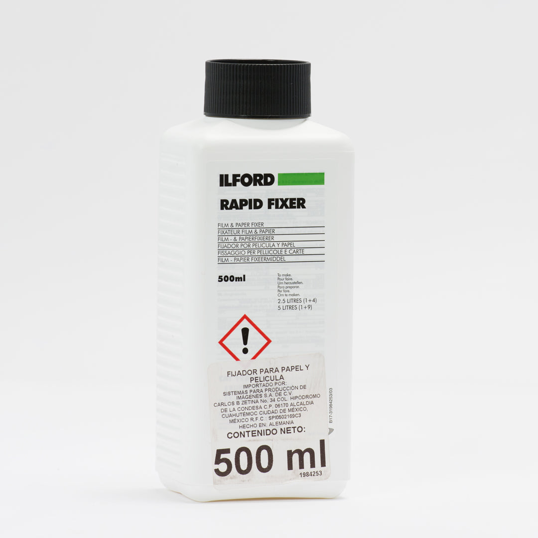 QUÍMICO FIJADOR PARA PAPEL Y PELÍCULA FOTOGRÁFICA B&N ILFORD 500ml