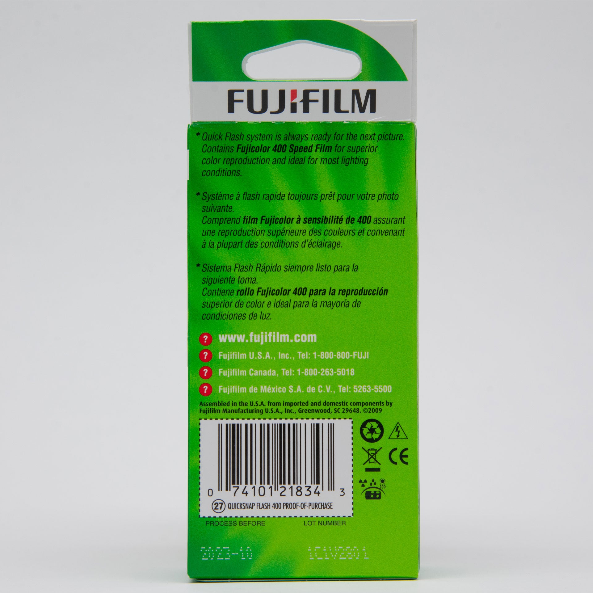 Cámara Quicksnap Fujifilm Super 400 Con Flash Desechable – NIEPCE